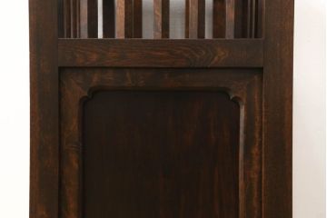 中古　松本民芸家具　直線的なデザインが端正な印象の傘立て(カサ立て、スタンド)(R-053819)