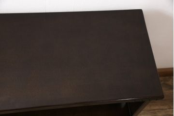 中古　美品　民芸城山　重厚な雰囲気漂う飾り棚(戸棚、収納棚、茶棚)(R-053820)