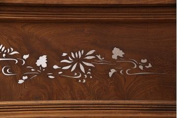 和製アンティーク　極上品　上手物　繊細な透かし彫りが目を引く、豪華な造りの姿見(鏡、衝立て、ミラー)(R-053822)