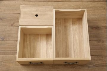 中古　美品　江戸指物　前面桑材　漆塗り　中古ではなかなか出回らない!レアな収納箪笥(チェスト、和たんす、引き出し)(R-053832)