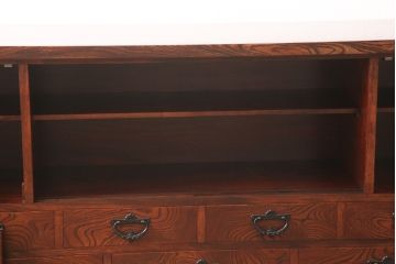 中古　美品　伝統民芸家具　迫力のある杢目が魅力的な岩谷堂箪笥サイドボード(引き出し、収納棚、キャビネット)(R-053839)
