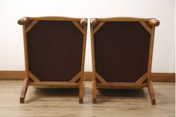 中古　美品　横浜ダニエル(daniel)　LD(エルディー)シリーズ　A-543　品のある佇まいがすてきなチェア2脚セット(2脚定価 約41万円)(ダイニングチェア、椅子)(R-053857)