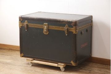 和製アンティーク　HEMISPHERE　置くだけで空間演出を盛り上げてくれる船トランク(トランクテーブル、センターテーブル、ローテーブル)(R-053872)