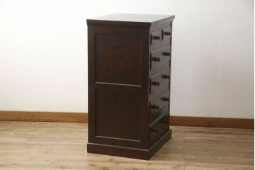 中古　美品　希少サイズ　北海道民芸家具　丁度いいサイズ感が魅力的なチェスト(引き出し、収納タンス、サイドチェスト)(R-053875)