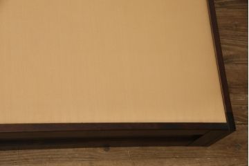 中古　絶版品　SIMMONS(シモンズ)社　民芸家具調のデザインが魅力的なベッドフレーム(セミダブルサイズ)(R-053879)