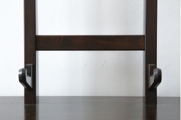 中古　美品　松本民芸家具　西洋アンティークのような雰囲気を感じさせる、丸型一面鏡のドレッサー(鏡台、ミラー)(定価約43万円)(R-053900)