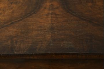 イギリスアンティーク　バーズアイが特徴的なサイドキャビネット(サイドボード、収納棚、戸棚)(R-053901)