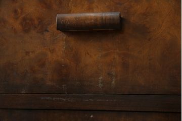 イギリスアンティーク　バーズアイが特徴的なサイドキャビネット(サイドボード、収納棚、戸棚)(R-053901)