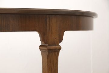 ヴィンテージ家具　DREXEL HERITAGE(ドレクセルヘリテイジ)　TRYON MANOR(トライオンメナー)　天板のデザインがおしゃれ!気品ある佇まいのダイニングテーブル(エクステンションテーブル、伸長式、ビンテージ)(R-053911)
