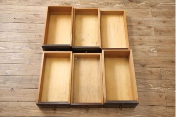 中古　松本民芸家具　シックな色合いが上品なM型両袖机(両袖デスク、ワークデスク、在宅ワーク、在宅用)(定価約72万円)(R-053912)