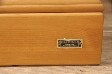 中古　美品　シャルドネ(CHARDONNAY)　CRIVILLE(クリビーレ)　パイン材　木の温かみを感じられるドレッサー+スツールセット(鏡台、ミラー、椅子)(R-053931)