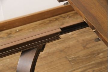 中古　美品　DREXEL HERITAGE(ドレクセルヘリテイジ)　ESPERANTO(エスペラント)　優雅な佇まいが美しいダイニングテーブル(定価約70万円)(エクステンションテーブル、ドローリーフテーブル)(R-053935)