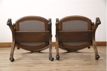 中古　DREXEL HERITAGE(ドレクセルヘリテイジ)　ESPERANTO(エスペラント)　優雅な佇まいが美しいダイニングチェア2脚セット(2脚定価 約40万円)(サイドチェア、椅子、イス)(R-053936)