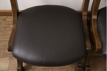 中古　DREXEL HERITAGE(ドレクセルヘリテイジ)　ESPERANTO(エスペラント)　優雅な佇まいが美しいダイニングチェア2脚セット(2脚定価 約40万円)(サイドチェア、椅子、イス)(R-053937)