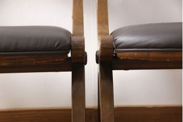 中古　DREXEL HERITAGE(ドレクセルヘリテイジ)　ESPERANTO(エスペラント)　優雅な佇まいが美しいダイニングチェア2脚セット(2脚定価 約40万円)(サイドチェア、椅子、イス)(R-053937)