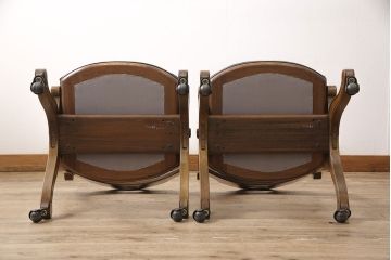 中古　DREXEL HERITAGE(ドレクセルヘリテイジ)　ESPERANTO(エスペラント)　優雅な佇まいが美しいダイニングチェア2脚セット(2脚定価 約40万円)(サイドチェア、椅子、イス)(R-053937)