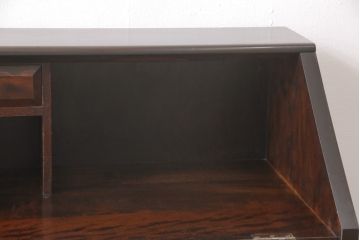 中古　松本民芸家具　上品な雰囲気漂うライティングビューロー(ワークデスク、机、在宅ワーク、在宅用戸棚)(R-053939)