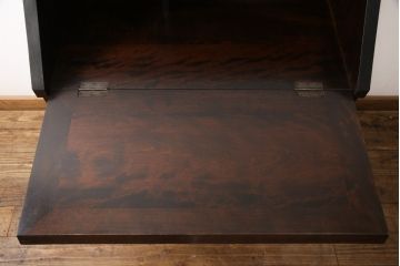 中古　松本民芸家具　上品な雰囲気漂うライティングビューロー(ワークデスク、机、在宅ワーク、在宅用戸棚)(R-053939)