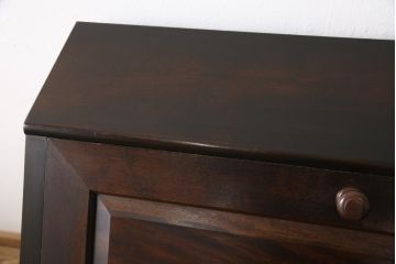 中古　松本民芸家具　上品な雰囲気漂うライティングビューロー(ワークデスク、机、在宅ワーク、在宅用戸棚)(R-053939)