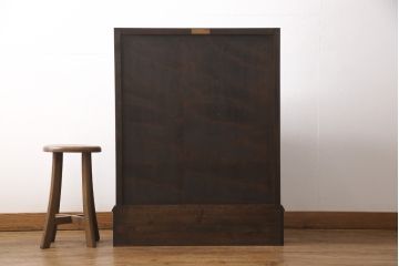 中古　松本民芸家具　上品な雰囲気漂うライティングビューロー(ワークデスク、机、在宅ワーク、在宅用戸棚)(R-053939)