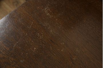 イギリスアンティーク　オーク材　ステンドグラス入り　木製の取っ手がかわいらしいサイドバイサイドキャビネット(ビューローブックケース、収納棚、戸棚)(R-053949)