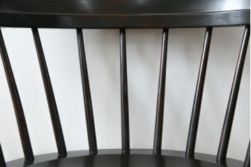 中古　松本民芸家具　#91型　落ち着きのある空間を演出するキャプテンチェア(アームチェア、板座チェア、椅子、ダイニングチェア)(R-053960)