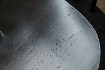 中古　松本民芸家具　#91型　落ち着きのある空間を演出するキャプテンチェア(アームチェア、板座チェア、椅子、ダイニングチェア)(R-053960)