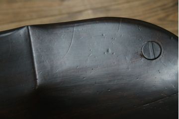 中古　松本民芸家具　#91型　落ち着きのある空間を演出するキャプテンチェア(アームチェア、板座チェア、椅子、ダイニングチェア)(R-053960)