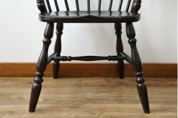 中古　松本民芸家具　#91型　落ち着きのある空間を演出するキャプテンチェア(アームチェア、板座チェア、椅子、ダイニングチェア)(R-053960)