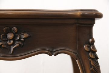 中古　カリモク家具(karimoku)　domani(ドマーニ)　Louis(ルイ)XVシリーズ　優雅なレリーフが上品なサイドテーブル(コーヒーテーブル、飾り台、花台)(R-053975)