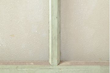 アンティーク建具　レトロな趣を感じるガラス戸1枚(引き戸、建具)(R-053995)