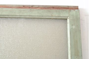 アンティーク建具　レトロな趣を感じるガラス戸1枚(引き戸、建具)(R-053995)