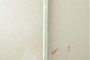 アンティーク建具　レトロな趣を感じるガラス戸1枚(引き戸、建具)(R-053995)