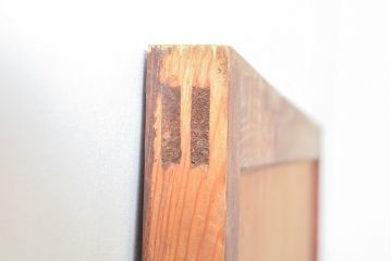 和製アンティーク　素朴な雰囲気を醸し出す木製扉(ドア、建具)(R-053997)
