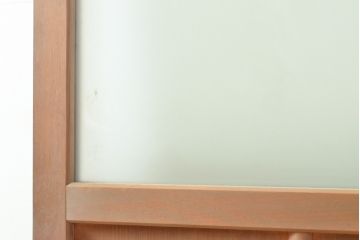 和製アンティーク　すりガラスがレトロな雰囲気を醸し出すガラス戸1枚(引き戸、建具)(R-053999)