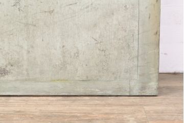 アンティーク建具　レトロなダイヤガラス引き戸1枚(ガラス戸、建具)(R-054000)