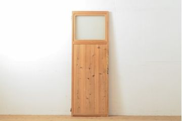 アンティーク建具　ナチュラルな雰囲気がかわいらしい木製扉(ドア、建具)(R-054001)