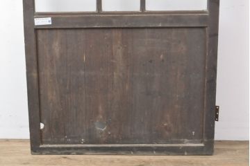 アンティーク建具　落ち着いた色合いがシックなガラス帯の扉(ドア、建具)(R-054003)