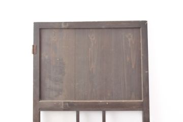 アンティーク建具　落ち着いた色合いがシックなガラス帯の扉(ドア、建具)(R-054003)
