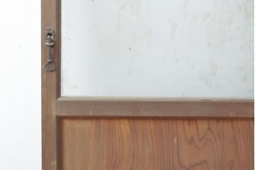 アンティーク建具　レトロな佇まいが魅力的なガラス戸1枚(引き戸、建具)(R-054008)