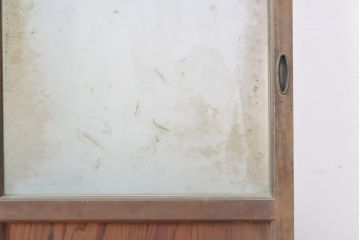 アンティーク建具　レトロな佇まいが魅力的なガラス戸1枚(引き戸、建具)(R-054008)