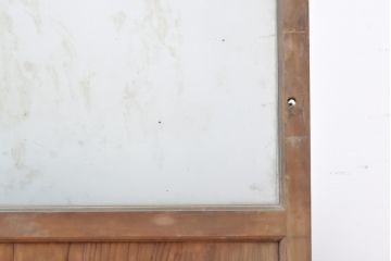 アンティーク建具　レトロな佇まいが魅力的なガラス戸1枚(引き戸、建具)(R-054008)