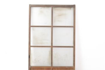 アンティーク建具　レトロな佇まいが魅力的なガラス戸1枚(引き戸、建具)(R-054008)