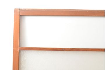 アンティーク建具　ナチュラルな雰囲気が魅力的なガラス戸2枚(引き戸、建具)(R-054014)