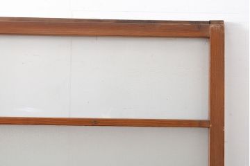 アンティーク建具　ナチュラルな雰囲気が魅力的なガラス戸2枚(引き戸、建具)(R-054014)