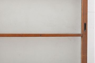 アンティーク建具　ナチュラルな雰囲気が魅力的なガラス戸2枚(引き戸、建具)(R-054014)