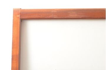 和製アンティーク　明るい木色がレトロな雰囲気を醸し出すガラス戸2枚セット(引き戸、建具)(R-054019)