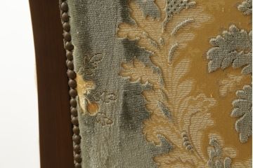 中古　美品　カリモク家具(karimoku)　domani(ドマーニ)　Louis(ルイ)XVシリーズ　ルイ15世　優雅なひとときを演出してくれる1人掛けソファ(定価約50万円)(アームソファ、一人掛け、1P)(R-054026)