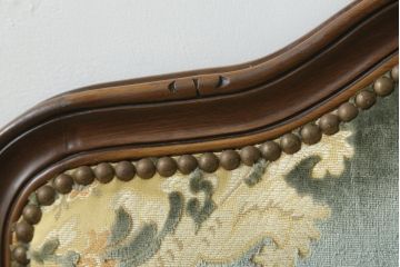 中古　美品　カリモク家具(karimoku)　domani(ドマーニ)　Louis(ルイ)XVシリーズ　ルイ15世　優雅なひとときを演出してくれる1人掛けソファ(定価約50万円)(アームソファ、一人掛け、1P)(R-054026)
