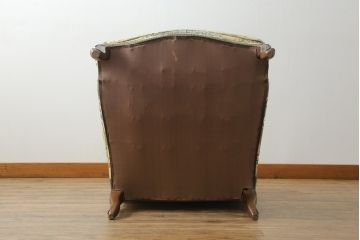 中古　美品　カリモク家具(karimoku)　domani(ドマーニ)　Louis(ルイ)XVシリーズ　ルイ15世　優雅なひとときを演出してくれる1人掛けソファ(定価約50万円)(アームソファ、一人掛け、1P)(R-054026)